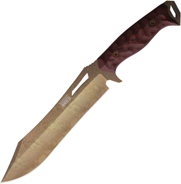 Dawson Knives Dominion Fixed Blade Blk/Red DW47711 - Dawson Knives