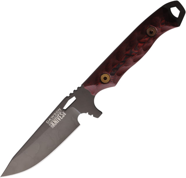 Dawson Knives Outcast Fixed Blade Blk/Red DW83663 - Dawson Knives