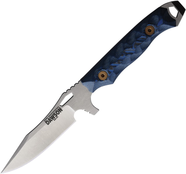 Dawson Knives Smuggler Fixed Blade Blk/Blue DW94777 - Dawson Knives