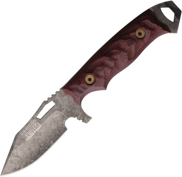 Dawson Knives Steadfast Fixed Blade Blk/Red DW60424 - Dawson Knives