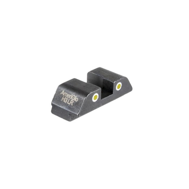 Ameriglo Tritium 2-Dot Rear Handgun Sight for Glock 42/43/43x/48 Yellow with White Front 71BA3F35