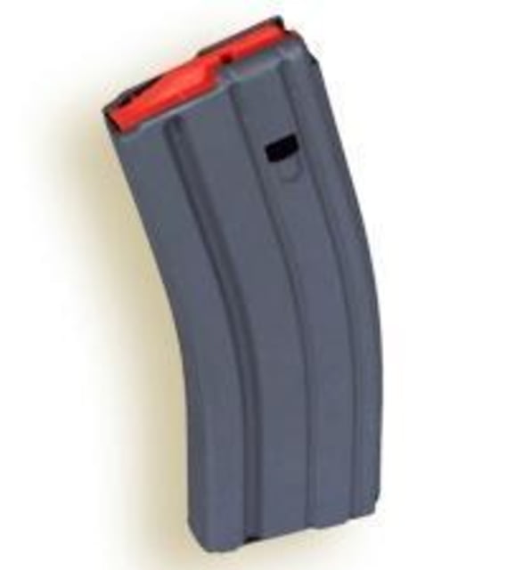 unition Storage Components AR-15/M-16 30 Round Rifle Magazine .223 Remington Orange Follower Grey Aluminum 30 Ammo