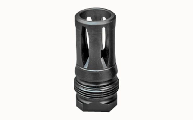 Dead Air Armament  Xeno Flash Hider 5/8''-24 Tpi 2.16'' Black Nitride 4140 Steel - Dead Air Armament
