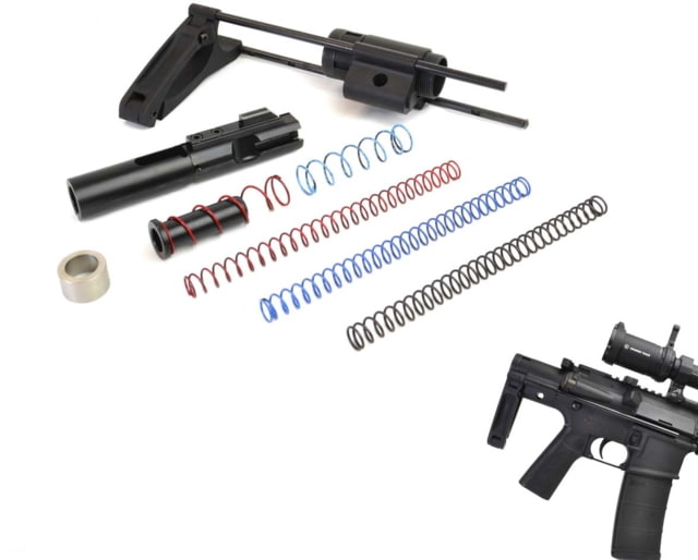 Dead Foot Arms Subcompact Weapon 2.5in Tailhook Brace for 9mm AR Platform Pistols Gen 2 Black Anodized - Dead Foot Arms