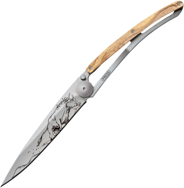 Deejo 27g Tattoo Linerlock Bull - Deejo