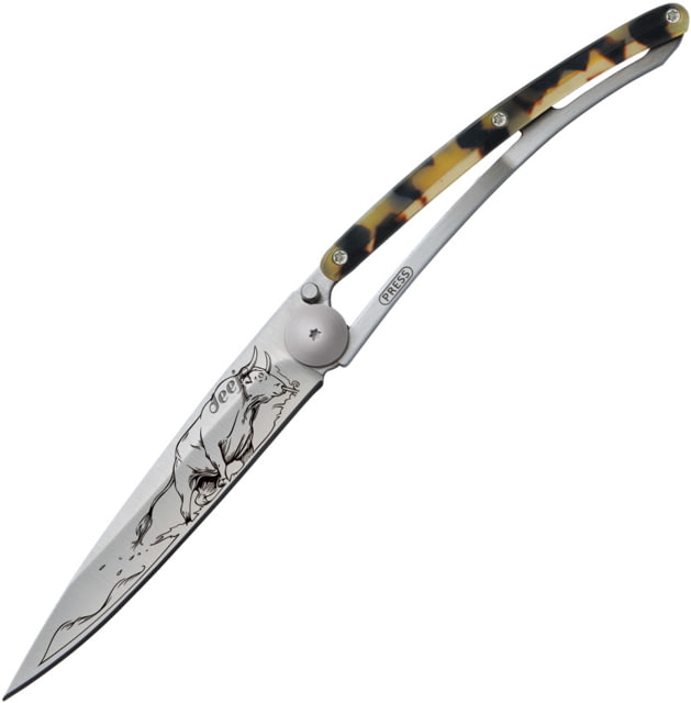 Deejo 37g Tattoo Linerlock Bull - Deejo