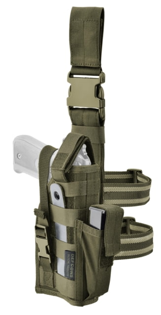 Defcon 5 Ambidextrous Leg Pistol Holster OD Green NSN 8465150219028 D5-GS08 OD - Defcon 5