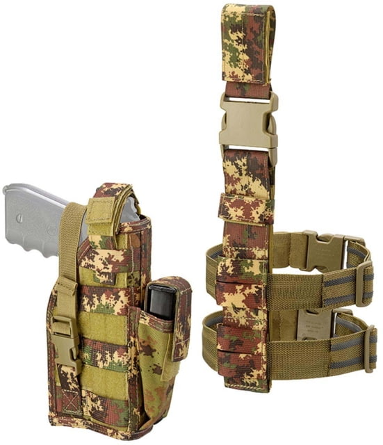 Defcon 5 Ambidextrous Leg Pistol Holster Vegetato Italiano NSN 1095152061085 D5-GS08 VI - Defcon 5
