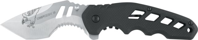 Defcon 5 Echo Tactical Folding Knife 3.54in SS 8Cr13MOV SS Satin Finished Blade GFN Handle Black - Defcon 5