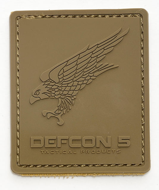 Defcon 5 Logo Rubber Patch Tan D5-PA01 CT - Defcon 5