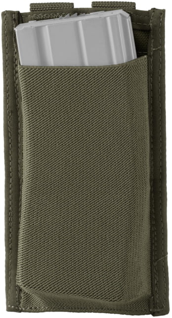 Defcon 5 Low Profile Elastic 5.56 Single Magazine Pouch for Long Weapon OD Green D5-M4LPSP OD - Defcon 5