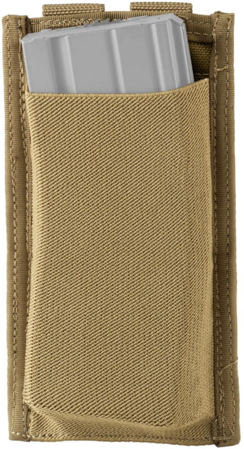 Defcon 5 Low Profile Elastic 5.56 Single Magazine Pouch for Long Weapon Tan D5-M4LPSP CT - Defcon 5