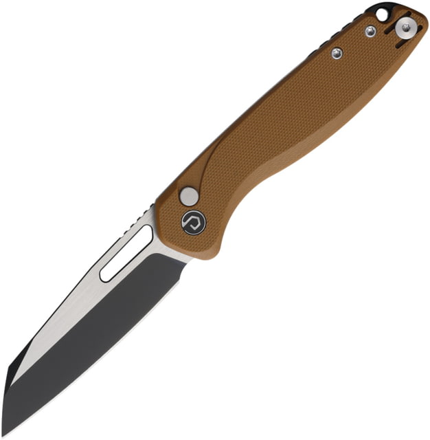 Defcon Warhawk Button Lock Tan G10 - Defcon