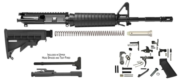 USED Del-Ton Pre-Ban M4 Carbine Rifle Kit 5.56x45mm NATO 16 in 1-9 Twist Matte Black RKT100 EDEMO1 Used Condition Fair Missing Item - Del-Ton