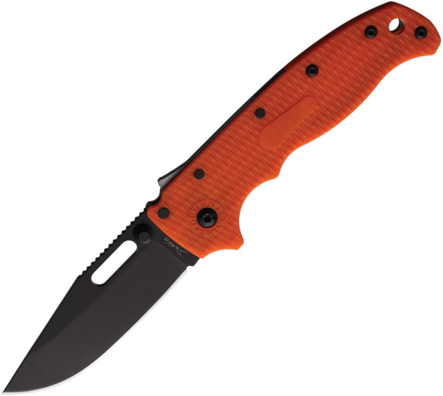 Demko AD 20.5 Shark-Lock DLC DEM 3.00 in Folding Knife Orange checkered G10