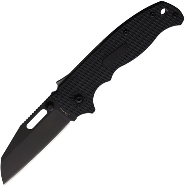 Demko AD 20.5 Shark-Lock DLC DEM 3.00 in Folding Knife Black checkered G10