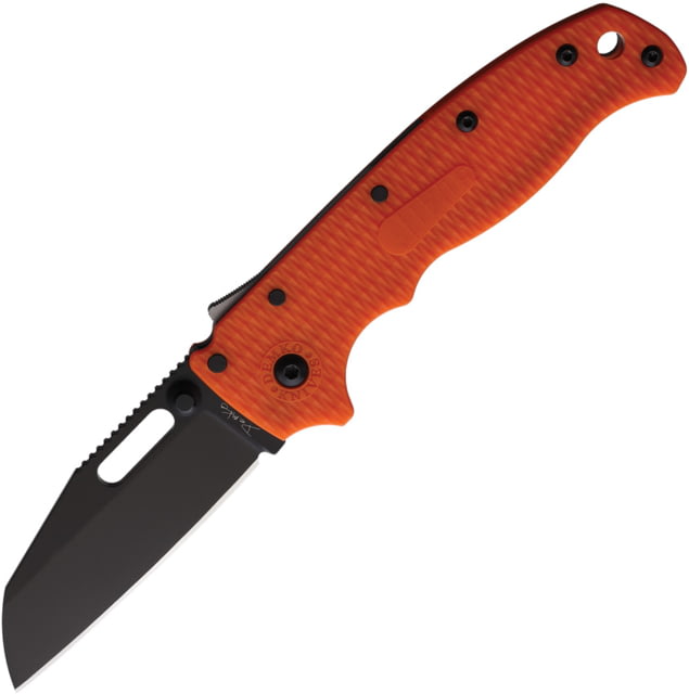 Demko AD 20.5 Shark-Lock DLC DEM 3.00 in Folding Knife Orange checkered G10