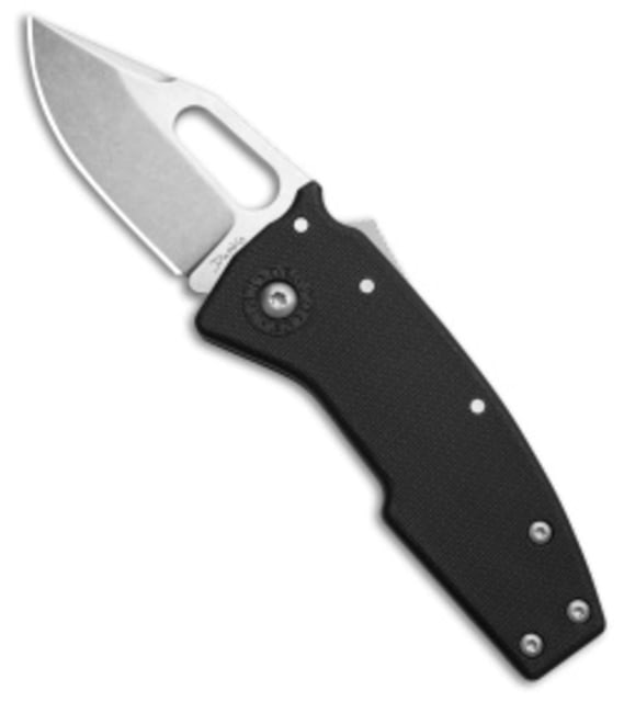 Demko Knives Demko Nano-Shark Clip Point Shark-Lock Knife Black GRN 2.1" SW AUS-10A Black AUS-10A adult - Demko