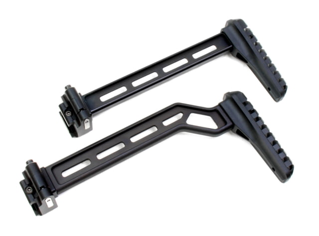 A3 Industries Modular Folding Stock Picatinny 1913 Hinge Mount 7.75In Offset Extension Arm Polymer Butt-Plate With Magpul v2 Rubber Butt-Pad Black - A3 Industries