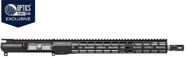 Aero Precision AR15 No FA Complete Upper 16in .223 Wylde Fluted Barrel Mid-Length 15in M-LOK ATLAS R-ONE HG Anodized Black - Aero Precision