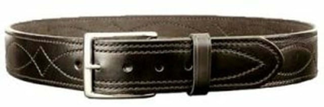 DeSantis 1 3/4in. Fancy Stitched Lined Leather Belt Lined Black 38