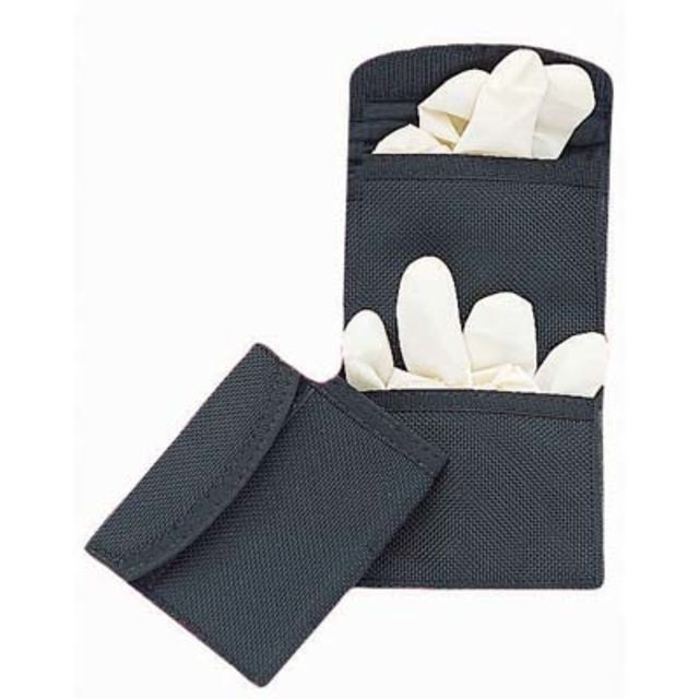 DeSantis Double Latex Glove Pouch w/ Velcro Ambidextrous Nylon Black - Desantis