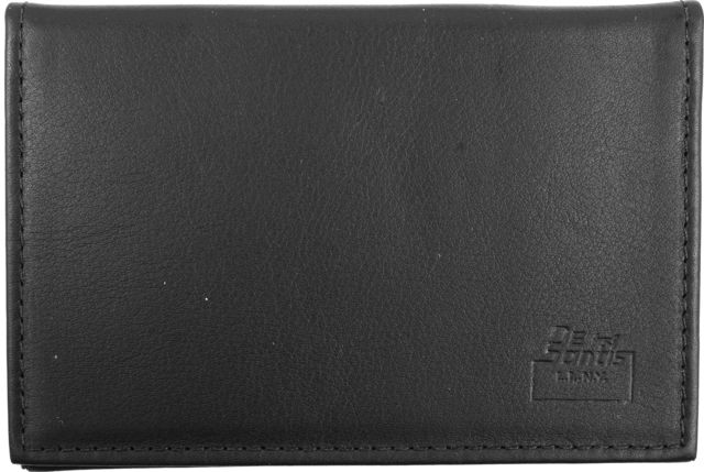 DeSantis Bi-Fold Credential Holder Leather Ambidextrous Plain Black - Desantis