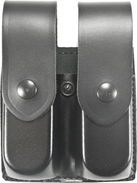 DeSantis Double Magazine Pouches Glock 20 21 21SF H&K USP 45 Snap Closure Ambidextrous Plain Black - Desantis