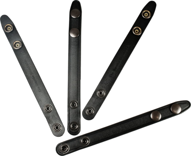 DeSantis Synlfex Belt Keepers - Set of 4 Snap Closure Ambidextrous Black - Desantis
