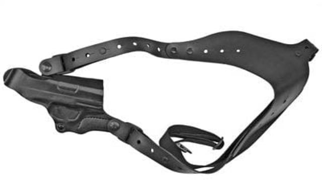 DeSantis C.E.O. Half Harness Leather Ambidextrous Plain Black - Desantis