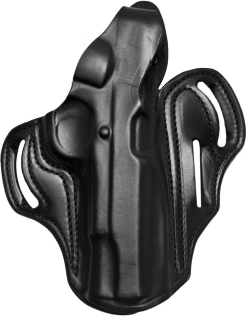 DeSantis Cocked & Locked Thumb Break Scabbard Leather Belt Holster Springfield Armory Prodigy w/ or w/out Red Dot 4.25in Left Hand Black - Desantis