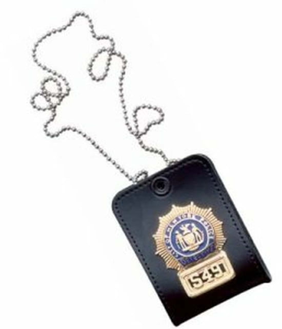 DeSantis Combo ID Case with Chain Ambidextrous Plain Black - Desantis