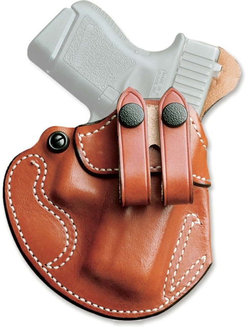 DeSantis Cozy Partner Leather IWB Holster S&W Performance Center M&P 9/40 Shield M2.0 4in w/ or w/o Optics Left Hand Plain Tan - Desantis