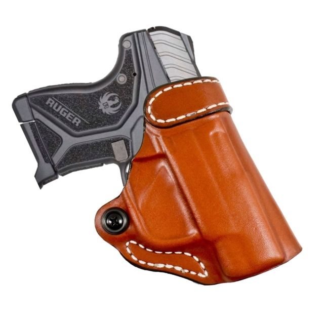 DeSantis Criss-Cross Belt Leather Holster SIG Sauer P365 Left Hand Plain Tan - Desantis