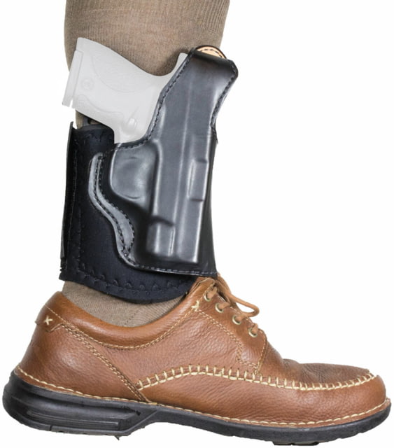 DeSantis Die Hard Ankle Rig Holster Glock 26 27 33 Left Hand Plain Black - Desantis