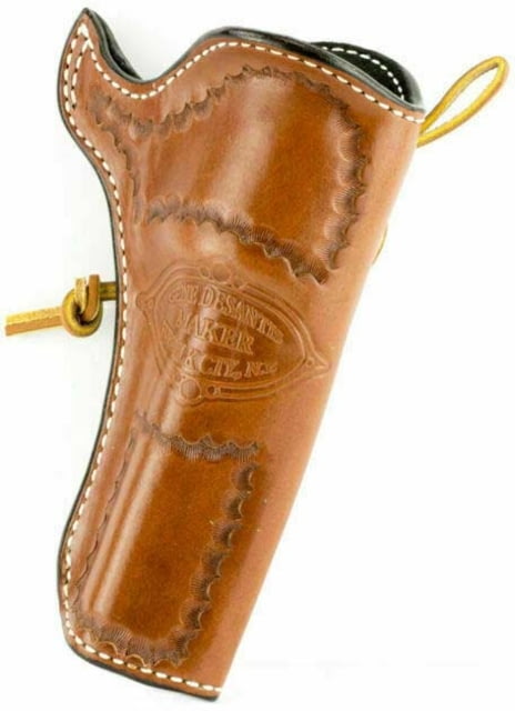 DeSantis Doc Holliday Cross Draw Leather Belt Holster Colt SAA 4 3/4in Ruger Vaquero 4 5/8in Left Hand Lined Tan - Desantis