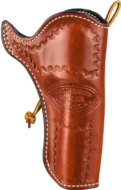 DeSantis Doc Holliday Leather Belt Holster Colt SAA 4 3/4in Ruger Vaquero 4 5/8in Left Hand Lined Tan - Desantis