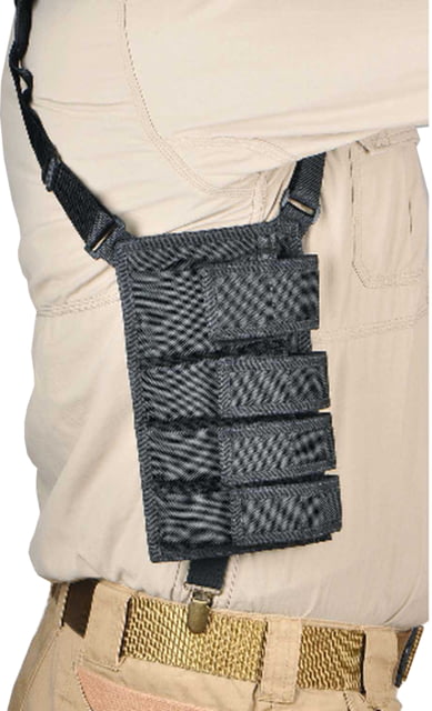 DeSantis DSD Double Magazine Pouches Fits Most 9mm Small Submachine Gun Magazines Right Hand Nylon Black - Desantis