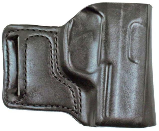 DeSantis E-Gat Slide Belt Leather Holster S&W M&P Shield 9/40/45 Left Hand Plain Black - Desantis