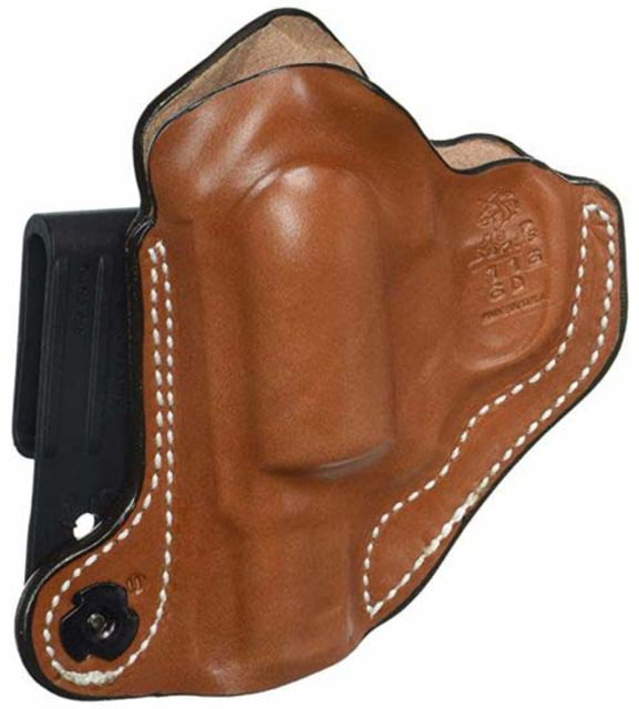 DeSantis Flex-Tuk Leather IWB Holster S&W J Frame M&P 340 360 2in Taurus 85 85CH 2in Left Hand Plain Tan - Desantis
