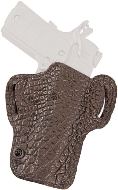 DeSantis Gator Sting Leather Belt Holsters Glock 19 19 Gen 5 19X 23 32 36Glock 45 Left Hand Alligator Black - Desantis