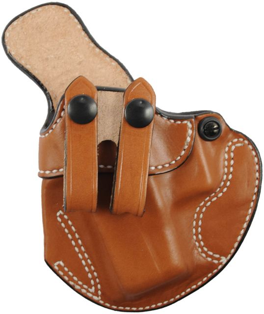 DeSantis Cozy Partner Leather IWB Holster Glock 26 27 33 Taurus PT111/140 G2 MIL Kahr P45 Walther PPS Left Hand Plain Tan - Desantis
