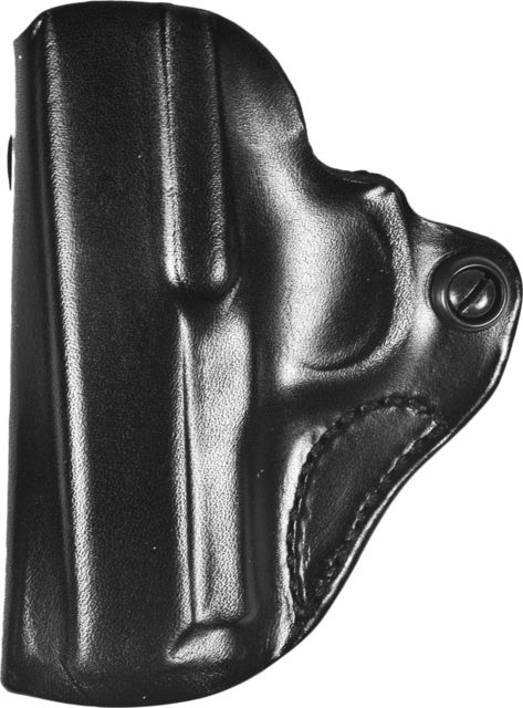 DeSantis Mini Scabbard Leather Belt Holsters Kimber Micro 9 Left Hand Plain Black - Desantis