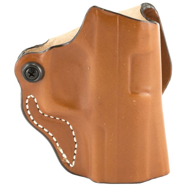DeSantis Mini Scabbard Leather Belt Holsters - Walther Walther P22 Ruger SR22 Left Hand Plain Tan - Desantis