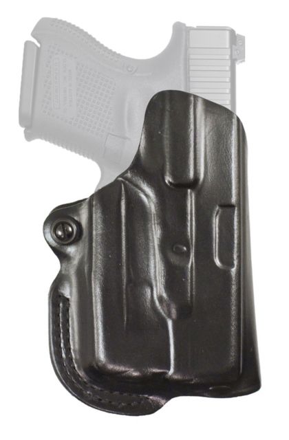 DeSantis Mini Scabbard Leather Belt Holster Walther PPQ Subcompact Left Hand Plain Black - Desantis
