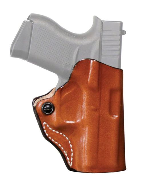 DeSantis Mini Scabbard Leather Belt Holster Walther PPQ Subcompact Right Hand Plain Tan - Desantis