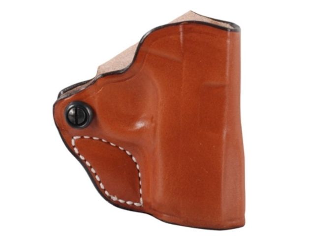 DeSantis Mini Scabbard Leather Belt Holsters - Walther Walther PPS PPS M2 Left Hand Plain Tan - Desantis