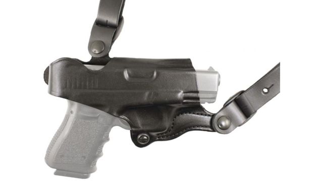 DeSantis New York Undercover - Shoulder Leather Holster Only SIG Sauer P320 and P250 Full SIze and Compact w/ or w/o Romeo1 Reflex Sights and P320-M17 - Desantis