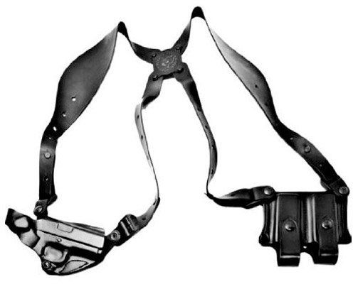 DeSantis New York Undercover - Shoulder Leather Holster Only 1911 Models 3-5 inch Left Hand Plain Black - Desantis