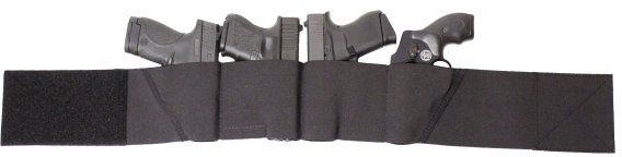 DeSantis Option 4 Belly Band IWB Holster SIze Small 24-28 Ambidextrous Elastic Black